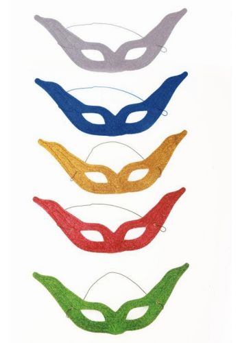 Αποκριάτικο Αξεσουάρ Μάσκα Ματιών με Στρας (5 χρώματα)