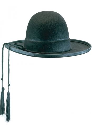 Αποκριάτικο Αξεσουάρ Μαύρο Καπέλο Επισκόπου