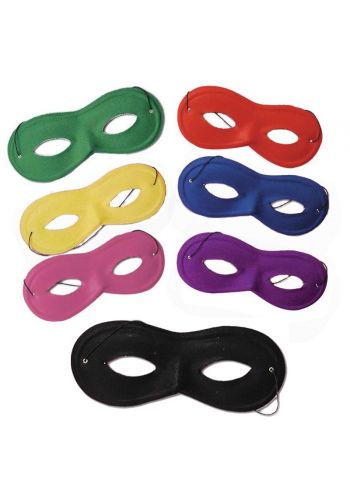 Αποκριάτικο Αξεσουάρ Μάσκα Ματιών Απλή (7 Χρώματα)
