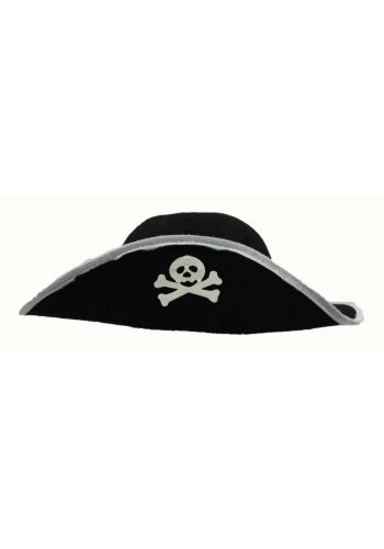 Αποκριάτικο Αξεσουάρ Μαύρο Καπέλο Πειρατή