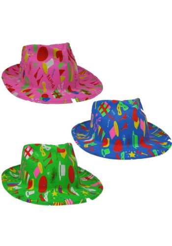 Αποκριάτικο Αξεσουάρ Καπέλο Κάου Μπόυ Πολύχρωμο (3 Χρώματα)