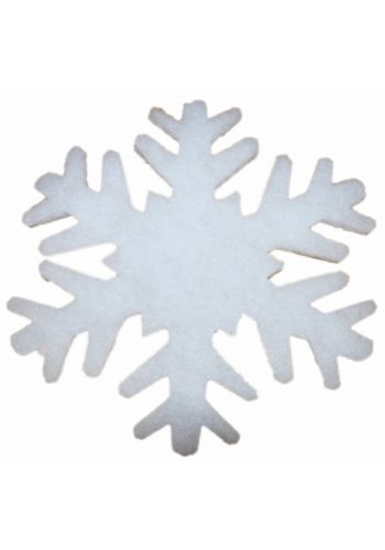 Χριστουγεννιάτικες Λευκές Χιονονιφάδες Οροφής από Συνθετικό Βαμβάκι, 40cm (Σετ 2 τεμ)