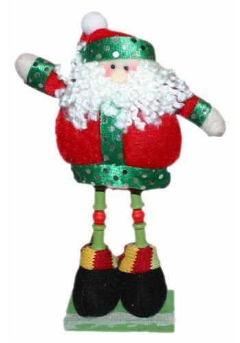Χριστουγεννιάτικος Λούτρινος Διακοσμητικός Άγιος Βασίλης Πολύχρωμος (20cm)