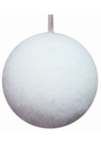 Χριστουγεννιάτικη Μπάλα Οροφής Λευκή, Οικολογική (20cm)