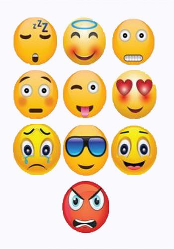 Αποκριάτικο Αξεσουάρ Χάρτινη Μάσκα Emoticons