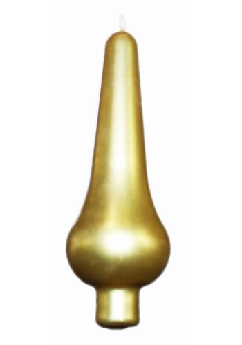 Χριστουγεννιάτικο Χρυσό Κερί Φλόγα, 13cm