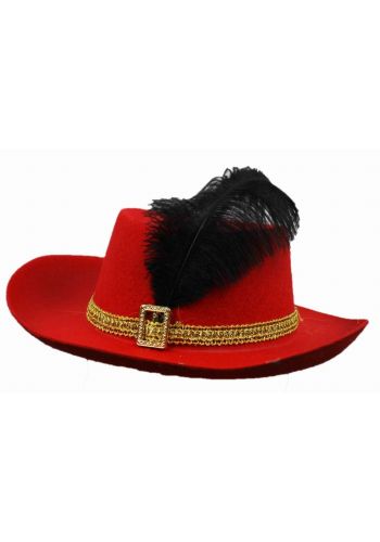 Αποκριάτικο Αξεσουάρ Κόκκινο Καπέλο Σωματοφύλακα, Παιδικό