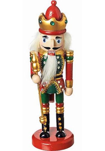 Χριστουγεννιάτικος Διακοσμητικός Στρατιώτης με Χρυσό Σκήπτρο (20cm)