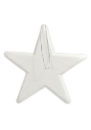 Χριστουγεννιάτικο Κρεμαστό Διακοσμητικό Λευκό Αστέρι Οροφής (50cm)