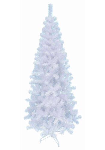 Χριστουγεννιάτικο Στενό Δέντρο FIRST SLIM Λευκό (1,5m)