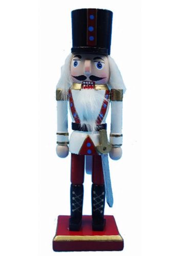 Χριστουγεννιάτικος Διακοσμητικός Στρατιώτης με Σπαθί και Καπέλο (20cm)