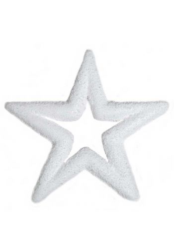 Χριστουγεννιάτικα Αστέρια Λευκά - Σετ 2 τεμ. (12cm)