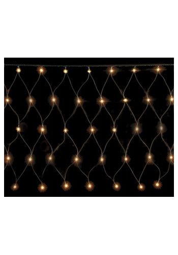 Δίχτυ LED Εξωτερικού Χώρου, με 200 Λευκά Θερμά Φωτάκια και Χρονοδιακόπτη (2,4*1m)
