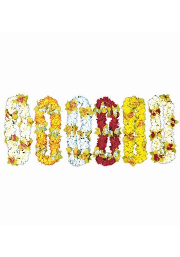 Αποκριάτικο Αξεσουάρ Χαβανέζας Κολιέ με Λουλούδια (4 χρώματα)