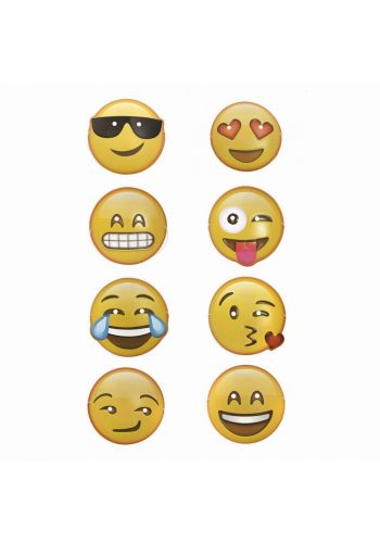 Αποκριάτικες Μάσκες Με Emojis - 9 Σχέδια (21cm)