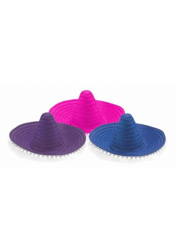Αποκριάτικο Αξεσουάρ Καπέλο Μεξικάνου Ψάθινο (3 Χρώματα)