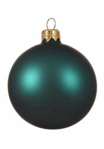 Χριστουγεννιάτικη Μπάλα Γυάλινη, Πράσινη Γυαλιστερή (8cm)