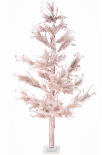 Χριστουγεννιάτικο Διακοσμητικό Δέντρο με Ροζ Φτερά (1,3m)