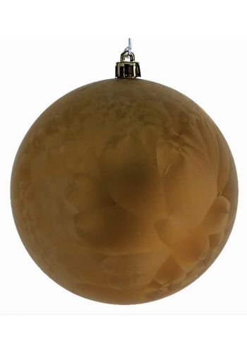 Χριστουγεννιάτικη Μπάλα Χρυσή Αντικέ (8cm)