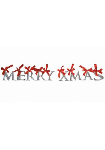 Χριστουγεννιάτικα Κρεμαστά Μεταλλικά Γράμματα "merry Xmas" - σετ 9 Τεμ.