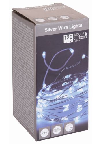 120 Λευκά Ψυχρά Φωτάκια LED Copper Εξωτερικού Χώρου (12m)