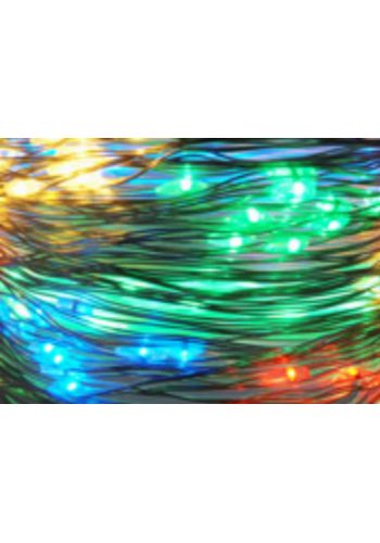 100 Πολύχρωμα Φωτάκια LED Copper Μπαταρίας (5m)