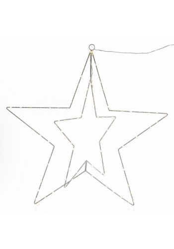 Χριστουγεννιάτικο Μεταλλικό Διακοσμητικό Αστέρι 3D με 140 LED (58cm)
