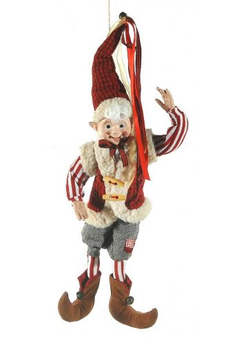 Χριστουγεννιάτικο Διακοσμητικό Ξωτικό, Κόκκινο (51cm)
