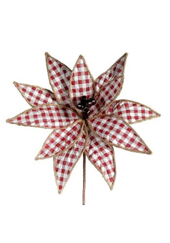 Χριστουγεννιάτικο Λουλούδι, Κόκκινη Καρό Μανώλια (85cm)