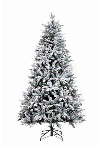 Χριστουγεννιάτικο Χιονισμένο Δέντρο ALASKA με Γκι και Κουκουνάρια (2,1m)