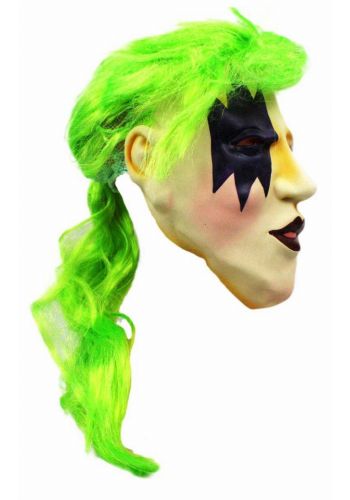 Αποκριάτικο Αξεσουάρ Μάσκα Latex με Πράσινα Μαλλιά