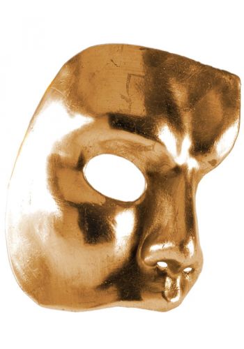 Αποκριάτικο Αξεσουάρ Μάσκα Φάντασμα της Όπερας (Χρυσή)