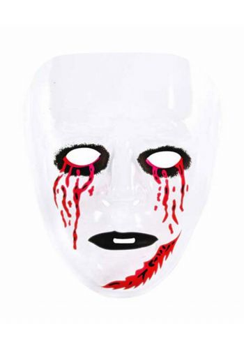 Αποκριάτικο Αξεσουάρ Μάσκα Διάφανη PVC, με Ματωμένα Μάτια