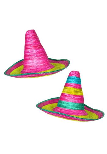 Αποκριάτικο Αξεσουάρ Καπέλο Μεξικάνου Ψάθινο (2 Χρώματα)