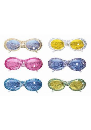 Αποκριάτικο Αξεσουάρ Γυαλιά με Glitter (6 Χρώματα)