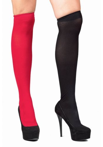 Αποκριάτικο Αξεσουάρ Κάλτσες Ψηλές Μαύρο-Κόκκινο