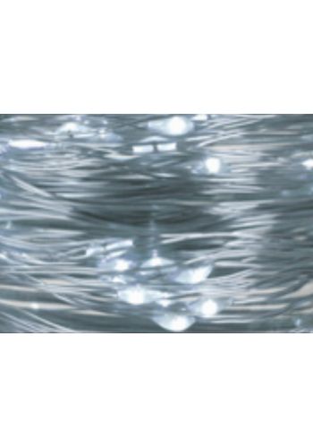 40 Λευκά Ψυχρά Φωτάκια LED Copper Μπαταρίας (2m)