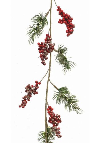 Χριστουγεννιάτικη Διακοσμητική Γιρλάντα με Γκι (110cm)