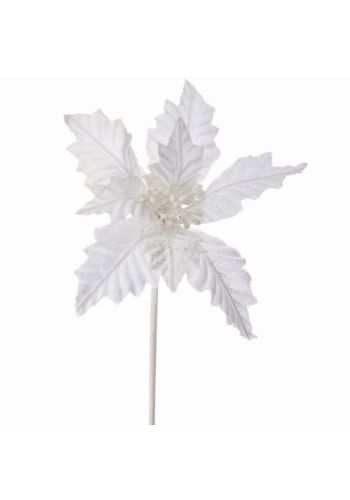Χριστουγεννιάτικο Λουλούδι Αλεξανδρινό Λευκό (50cm)