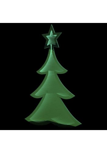 Χριστουγεννιάτικο Δεντράκι Πράσινο με 3D Φωτισμό LED (110cm)