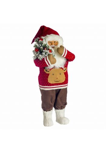 Χριστουγεννιάτικος Διακοσμητικός Άγιος Βασίλης Κόκκινος (80cm) - 1 Τεμάχιο
