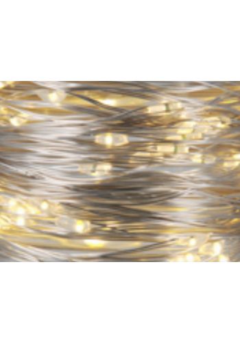 10 Λευκά Θερμά Φωτάκια LED Copper Μπαταρίας (1m)