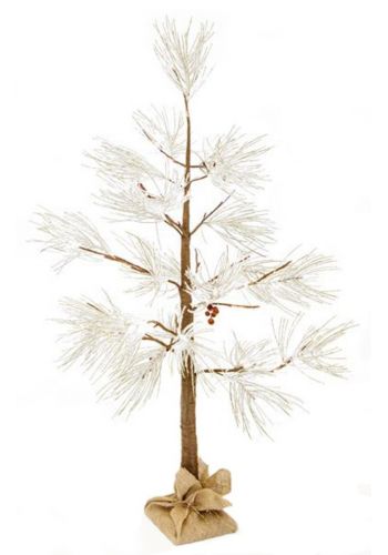 Χριστουγεννιάτικο Φωτιζόμενο Δέντρο Χιονισμένο σε Σακί με 48 led (1,2m)