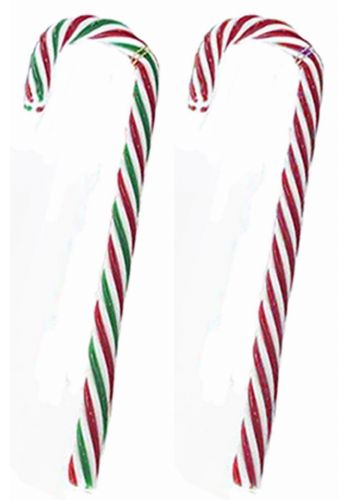 Χριστουγεννιάτικο Ζαχαρωτό Μπαστουνάκι 2 - Χρώματα (25cm) - 1 Τεμάχιο