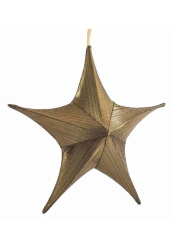 Χριστουγεννιάτικο Αστέρι Υφασμάτινο Οροφής Καφέ (40cm)