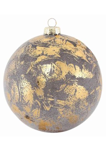 Χριστουγεννιάτικη Μπάλα Χρυσή Αντικέ (10cm)