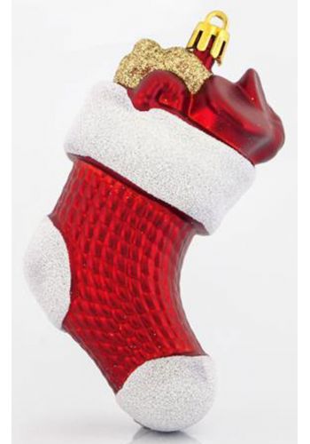 Χριστουγεννιάτικη Κάλτσα Κόκκινη (11cm)