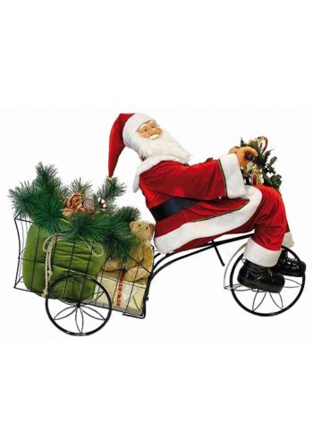 Χριστουγεννιάτικος Πλαστικός Άγιος Βασίλης Πολύχρωμος- Τρίκυκλο (150cm) - 1 Τεμάχιο