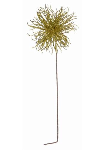 Χριστουγεννιάτικο Διακοσμητικό Κλαδί Αχινός Χρυσό (51cm)