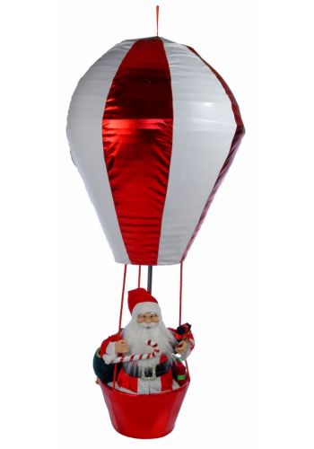 Χριστουγεννιάτικο Αερόστατο Οροφής Κόκκινο (150cm)
